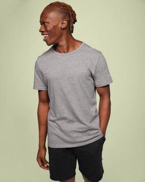 Men's On Running On-T T-shirts Grey | PH_ON8464