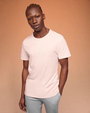Men's On Running On-T T-shirts Rose | PH_ON8284