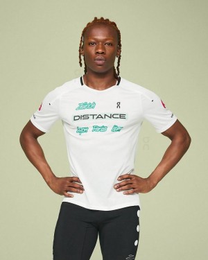 Men's On Running Performance-T Light Distance T-shirts White | PH_ON8008