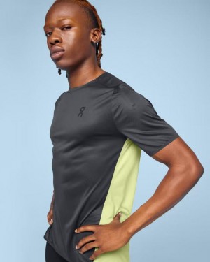 Men's On Running Performance-T T-shirts Dark Grey | PH_ON8749