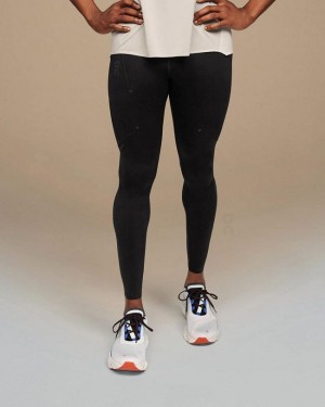 Men's On Running Performance Leggings Black | PH_ON8890