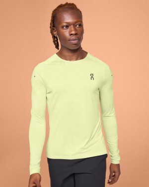 Men's On Running Performance Long-T T-shirts Yellow | PH_ON9122