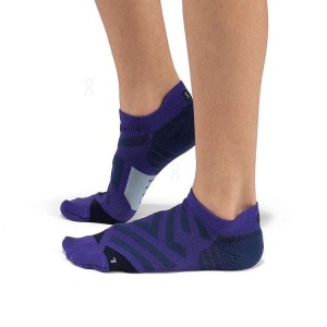 Men's On Running Performance Low Socks Purple | PH_ON8314