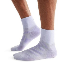 Men's On Running Performance Mid Socks Light Purple | PH_ON8898