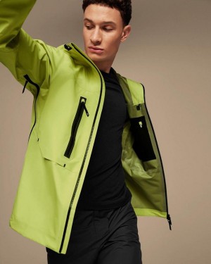Men's On Running Storm Jackets Green | PH_ON8156