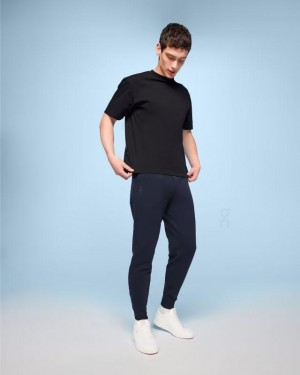 Men's On Running Sweat Pants Navy | PH_ON8138