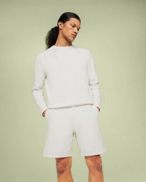 Men's On Running Sweat Shorts White | PH_ON8755