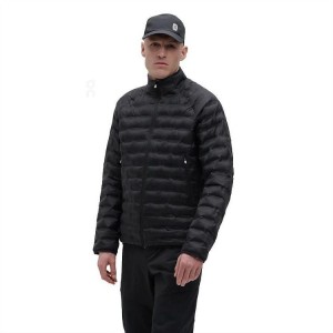Men's On Running Switch Jackets Black / White | PH_ON8287