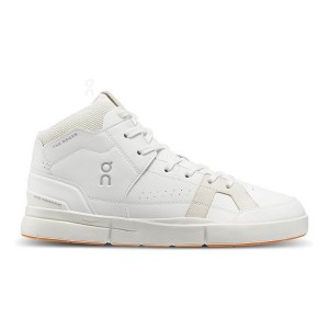 Men's On Running THE ROGER Clubhouse Mid Sneakers White | PH_ON8012