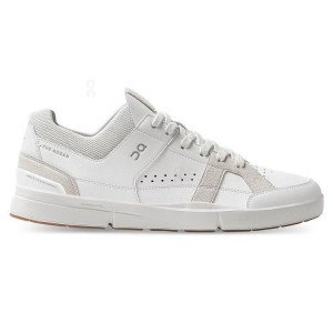 Men's On Running THE ROGER Clubhouse Sneakers White / Grey | PH_ON8710