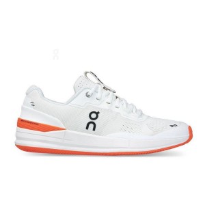 Men's On Running THE ROGER Pro Clay Tennis Shoes White / Orange | PH_ON8544