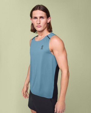 Men's On Running Tank-T Tank Top Blue | PH_ON8195