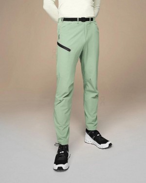 Men's On Running Trek Pants Green | PH_ON9125