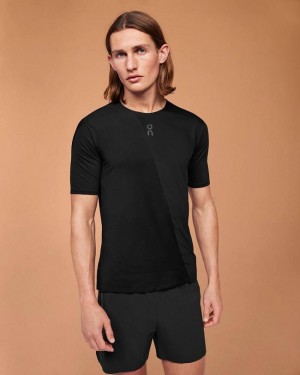 Men's On Running Ultra-T T-shirts Black | PH_ON8591