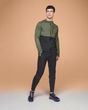 Men's On Running Weather Jackets Olive | PH_ON8140