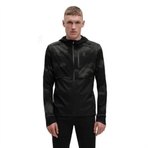 Men's On Running Weather Lumos Jackets Black | PH_ON1182