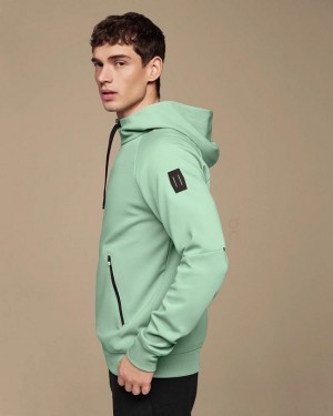 Men's On Running Zipped Hoodies Turquoise | PH_ON8463