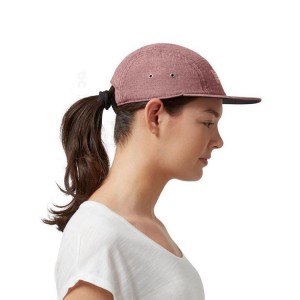 Women's On Running 5 Panel Caps Rose | PH_ON8444
