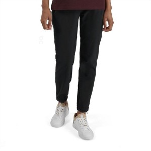 Women's On Running Active Pants Black | PH_ON8260