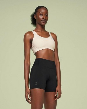 Women's On Running Active Sports Bras Beige | PH_ON8529