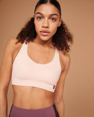 Women's On Running Active Sports Bras Beige / Purple | PH_ON8920