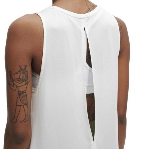 Women's On Running Active Tank Top White | PH_ON8089