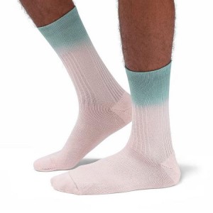 Women's On Running All-Day Socks Pink / Green | PH_ON8867