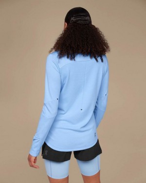 Women's On Running Climate T-shirts Azure | PH_ON9063