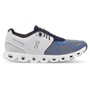 Women's On Running Cloud 5 Fuse Sneakers White / Blue | PH_ON9018