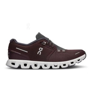 Women's On Running Cloud 5 Sneakers Burgundy | PH_ON8249