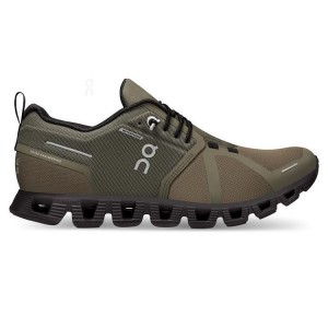 Women's On Running Cloud 5 Waterproof Sneakers Olive | PH_ON8406