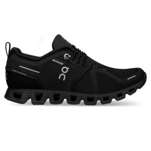 Women's On Running Cloud 5 Waterproof Sneakers Black | PH_ON9155