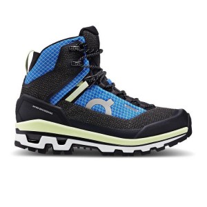 Women's On Running Cloudalpine Waterproof Hiking Boots Black / Blue | PH_ON8181
