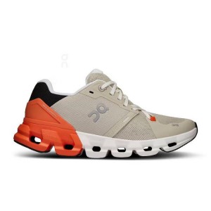 Women's On Running Cloudflyer 4 Running Shoes Beige / Orange | PH_ON8442