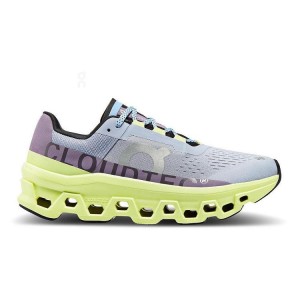 Women's On Running Cloudmonster Running Shoes Yellow / Blue | PH_ON8378