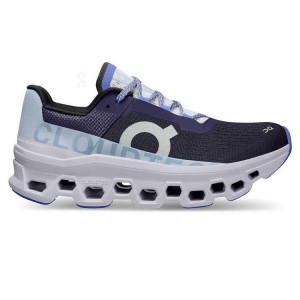 Women's On Running Cloudmonster Running Shoes White / Navy | PH_ON8243
