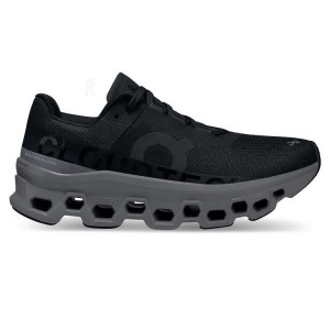 Women's On Running Cloudmonster Running Shoes Black | PH_ON8341
