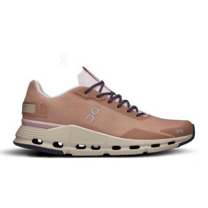 Women's On Running Cloudnova Form Sneakers Brown | PH_ON8648