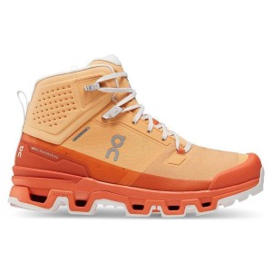 Women's On Running Cloudrock 2 Waterproof Hiking Boots Orange | PH_ON8918