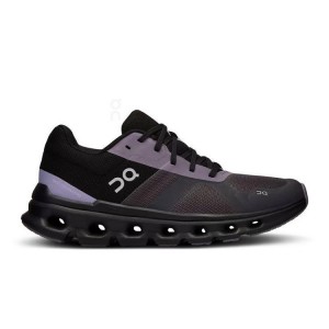 Women's On Running Cloudrunner Running Shoes Black / Purple | PH_ON8947