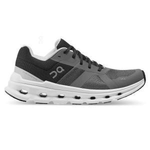 Women's On Running Cloudrunner Running Shoes Dark Grey | PH_ON8662