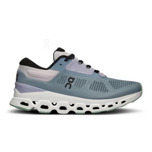 Women's On Running Cloudstratus 3 Running Shoes Turquoise | PH_ON8125
