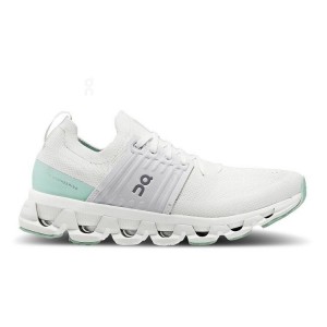 Women's On Running Cloudswift 3 Running Shoes White / Turquoise | PH_ON8087