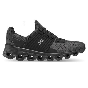 Women's On Running Cloudswift Running Shoes Black | PH_ON8398