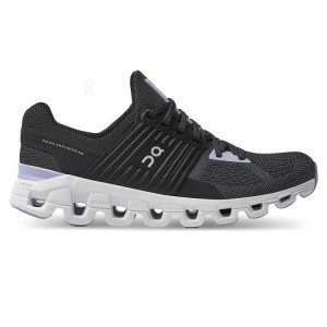 Women's On Running Cloudswift Running Shoes Black / Purple | PH_ON8546