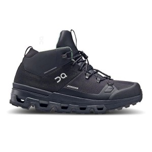 Women's On Running Cloudtrax Waterproof Hiking Boots Black | PH_ON8139