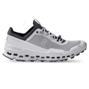 Women's On Running Cloudultra Trail Running Shoes White / Grey | PH_ON8847