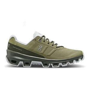 Women's On Running Cloudventure Trail Running Shoes Olive | PH_ON8234