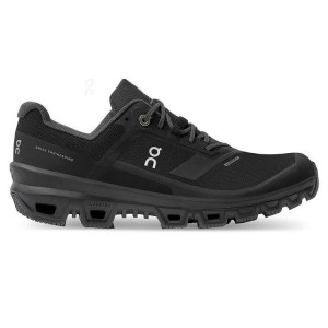 Women's On Running Cloudventure Waterproof Trail Running Shoes Black | PH_ON8833