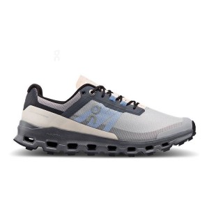 Women's On Running Cloudvista Trail Running Shoes Grey / Rose | PH_ON8594